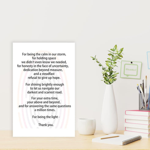 Missonemi Cute Medical Thank You Card for Doctor Nurse, Cute Nursing Preceptor Gifts, Nurse Practitioner Gifts