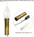 4 Inch Bulb Pack 6 MECCANIXITY Candle Socket Covers, Tall Chandelier Sleeves Light Base Holder, Gold Bronze