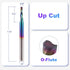 10 1/8 inch Pcs O Flute Spiral Router Bit Shank, Up Cut Solid Carbide Milling Cutters with DLC Coating, Single Flute