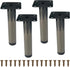 M MIMHOOY Furniture Legs 7 Inch Polish Black Legs for Furniture Set of 4,