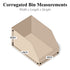 Partners Brand PBINMT612K Open Top Bin Boxes, 6" x 12" x 4 1/2", Kraft (Pack of 50)