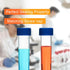 Clear Plastic Graduated Test Tubes 10ml, Sterile Sample Storage Container with Screw Cap, Case of 50