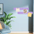 Bulletin Board Cork Board for Walls, Light Purple Pin Board for Office and School Use