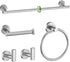 5-Piece Towel Bar Set Brushed Nickel Bathroom Hardware Set Include Towel Bar