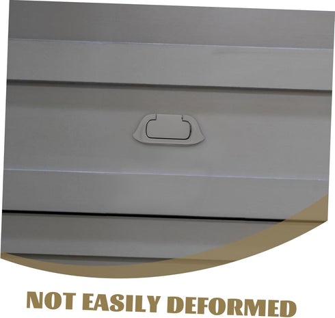 Housoutil Concealed Door Pull Handle Dark Grey Zinc Alloy Finger Flush Pulls for Sliding Barn Doors Effortless