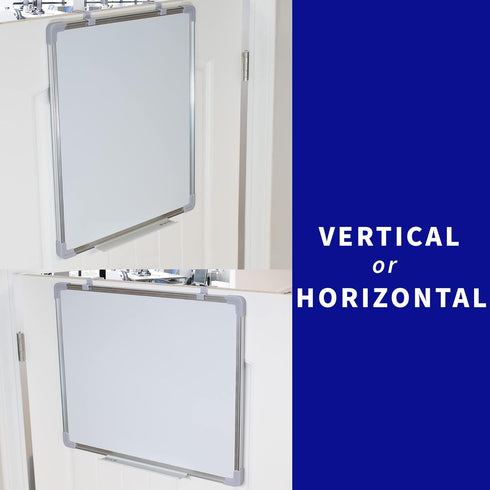 VIVO 24 x 20 inch Whiteboard with Ultra Thin Hook Mounting System, Dry Erase Board for Dorm, Home, or Office