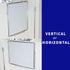 VIVO 24 x 20 inch Whiteboard with Ultra Thin Hook Mounting System, Dry Erase Board for Dorm, Home, or Office