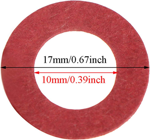 Maxmoral 100pcs Hollow Paper Pad Lithium Battery Insulator Rings, Adhesive Cardboard Sticker (Red+Green)