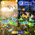 Solar Dragonfly Fairy Lights, 2 Pack Outdoor Garden Decor, Newest Solar Swinging Firefly Animal Lights for Lawn