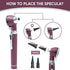 MeddSight 3X 10 6 Otoscope with Light, Fibre Optic Ear Scope for Kids & Adults, Zoom Magnifying Glass, LED Ear