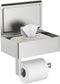 FORIOUS Toilet Paper Holder with Shelf, Sanitary Napkin Receptacle Tampon Holder, Wall