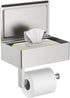 FORIOUS Toilet Paper Holder with Shelf, Sanitary Napkin Receptacle Tampon Holder, Wall