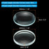 PATIKIL 5cm Focal Length 30mm Double Convex and 7.5cm Focal Length 30mm Double Concave Lens 1 Set, 2 Pack Glass Optically Polished Round Edges Lens for Physics Experiment Classroom, Clear