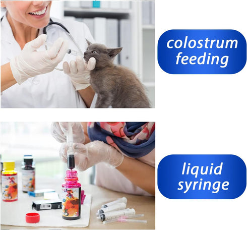 20 Pack 1ml Syringe with Cap - 1cc Plastic Small Syringes Non-Sterile, No Needle