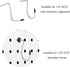 120pcs Pegboard Hook Locks, Fit for 1/4 Inch Peg Board, Tool Organizer Peg Locks for Hanging Hooks