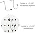 180pcs Pegboard Hook Locks for 1/4 Inch Pegboard Hook Accessories - Security Locks to Stop Hooks from Falling Off