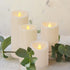 3" 4" x Single Flickering Flameless Candles with Remote and Timers, Waterproof Outdoor Indoor Battery Operated LED