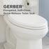 GC550130 Gerber Soft-Close Elongated Toilet Seat with Two Button Quick-Release, Top-Mount Installation, Non-Slip