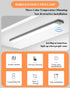 Tweegy 54 11.8 inches Dimmable Closet Under Cabinet Lights, LED Rechargeable Battery Operated Motion Sensor Light