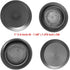 Caplugs Flush Mount Black Plastic & Metal Body Hole Plugs, 1 Inch, Pack of 10