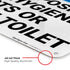 10x14 Inches, .040 Please Do Not Deposit Feminine Hygiene Products Or Baby Wipes in Toilet Sign, Rust Free Aluminum