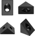 JiGiU 10PCS Triangle Angle Sharp Corner Bracket, Black Connector for 6mm Slot Aluminum Extrusion Profile