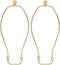 PATIKIL 10 Inch Lamp Harp Kit with 17.5mm Solid Brass Ball Finial,