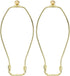 PATIKIL 10 Inch Lamp Harp Kit with 17.5mm Solid Brass Ball Finial,