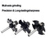 3pcs Set 1/4 4-Wings, 9/16" 1/4" 1/8" 3/32") Slot Cutter Router Bit Shank - Depth, Carbide Tip, Wood Slotting Cutter