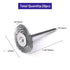 ATOPLEE Wire Wheel Brush Set, 20pcs 1 Inch Mini Wire Wheel with 1/8 Inch Round Shank for Rust Removal