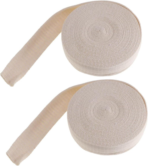 2rolls High Elastic Cotton Stockinette Tubular Bandages for Comfortable Pre-wrap and Dressing
