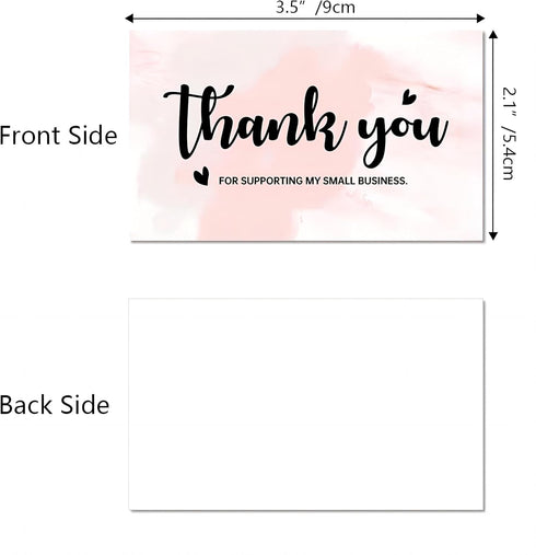 WEIZHEN 240-Count 6 2" 3.5" Thank You for Your Order Cards - Thank You For Supporting My Business Cards, Styles - x