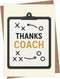 Cheerin Coach Thank You Card with Envelope - Coaches Appreciation Card for