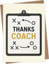 Cheerin Coach Thank You Card with Envelope - Coaches Appreciation Card for
