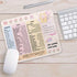 Thickened Waterproof Mouse Pad with Shortcut Keys Pattern, Quick Key Super Large Anti-Slip Keyboard Pad for Office