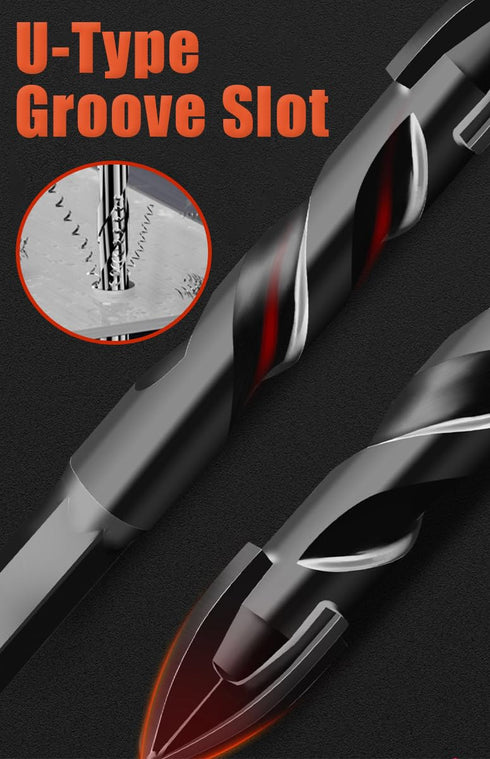 15 in 1 Concrete Drill Bit Set, 3/16" to 1/2" Inch Carbide Drill Bits for Masonry and Wood