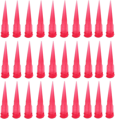 Utoolmart Industrial Blunt Tip Tapered Dispensing Fill Needle, 25ga Red, 120pcs