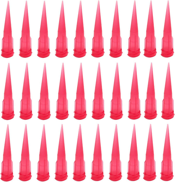 Utoolmart Industrial Blunt Tip Tapered Dispensing Fill Needle, 25ga Red, 120pcs