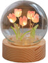 Beufee Flower Lamp, Tulip Lamp Handmade Artificial Flower Table Lamp Flower Desk Lamp