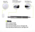 Light Up Ballpoint Pen with Light, 3 Pack LED Flashlight Nurses Pen for Writing in the Dark, White Light