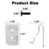 10PCS Stainless Steel Belt Clips for Dewalt, Drill Tool Clips Hook Kit with Screws for 20V Power Tools