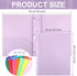 Cholemy 36 Pcs Plastic Pocket Folders with Prong - 2 Heavy Duty Pockets Folders with 3 Prongs Letter Size Paper Folders