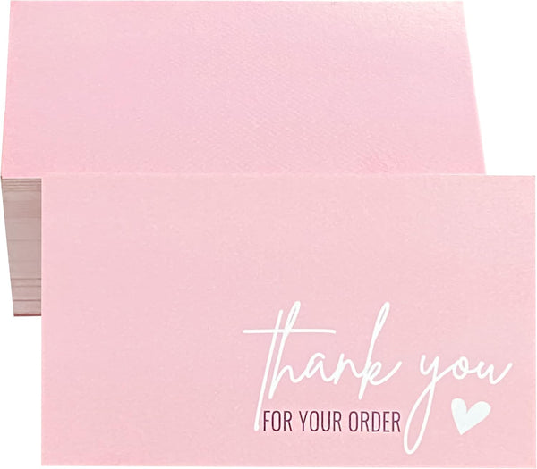 RXBC2011 Thank you for your order Card Thank you Cards Package Insert