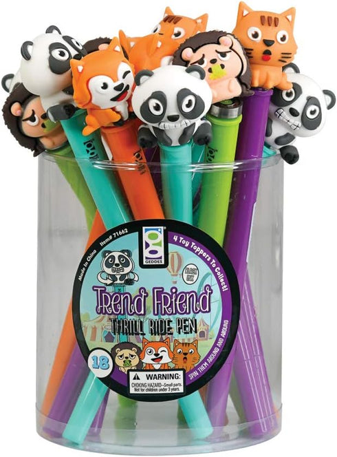 Raymond Geddes Trend Friendz Thrill Ride Pens, Pack of 18