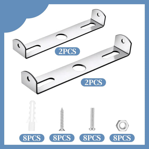 Trinkrittey 4 Packs 4.1 inch Light Fixture Mounting Bracket for Ceiling Pendant Universal Light Fixture Mounting