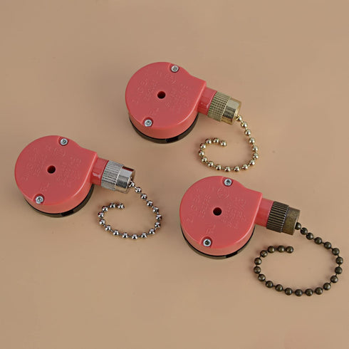 ZE-208s Ceiling Fan Switch - 3 Speed 4 Wire Pull Chain Switch, Replacement Part for Ceiling Fan Appliances (Bronze