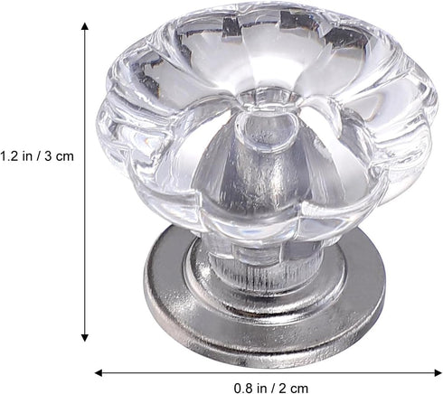 6pcs Alipis Small Plastic Knobs Cabinet Pulls Mini Decorative Handles for Bedside Cabinet Jewelry Box Replacement Home