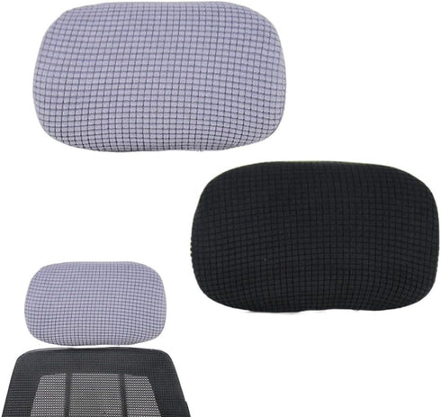 NentMent 2 Pack Office Chair Headrest Cover Protector Head Rest Pillow Cover Fabric