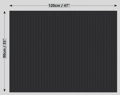 Large Cork Boards for Walls 48 x 36, 12 Pack Striped Felt Wall Tiles with Adhesive Tabs