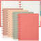 Glenmal 4 Sets Customizable Bound Notebook, 8.5 x 11 Inches, Includes Discs, 5 Tab Note Dividers, College Ruled,